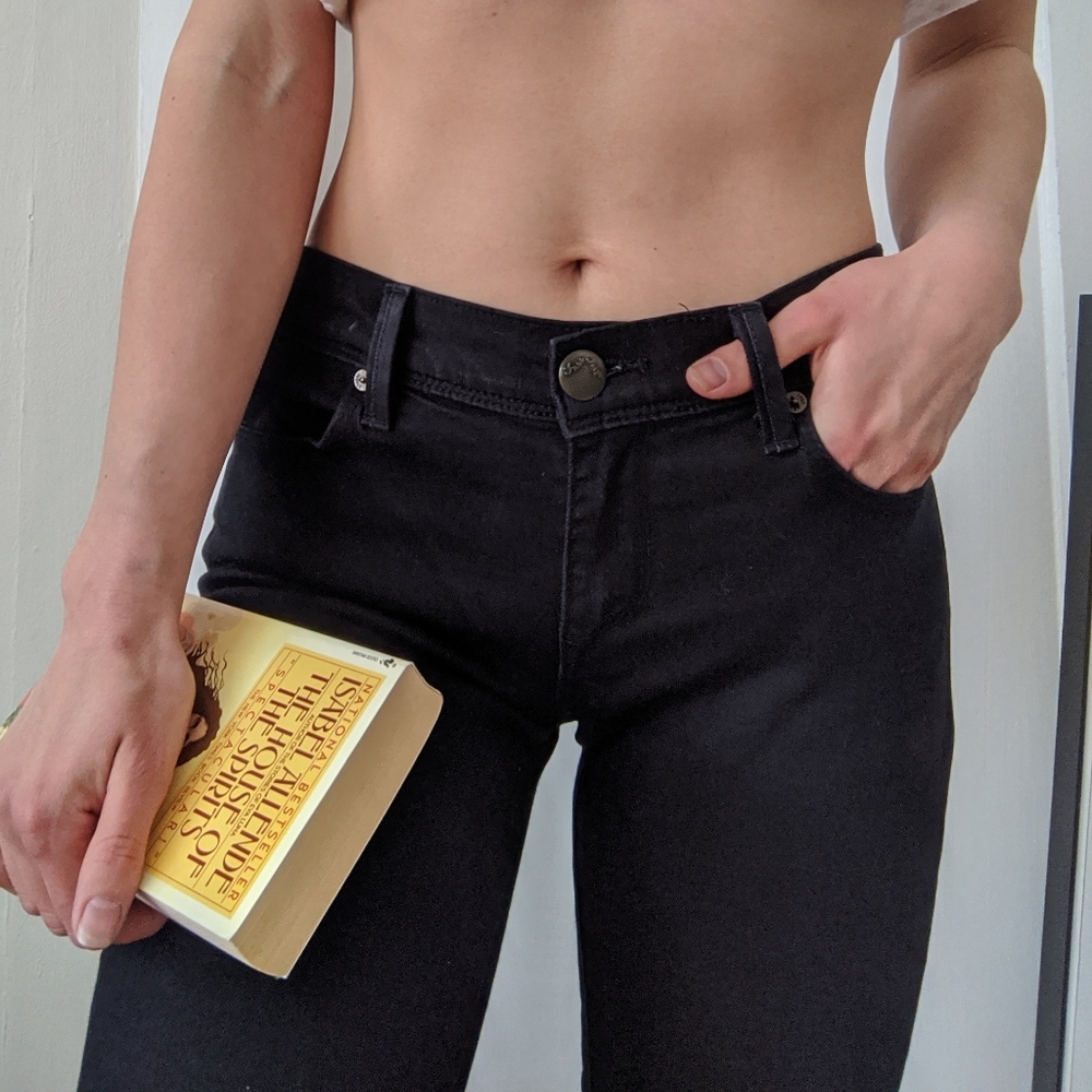 Free People Black Skinny Jeans